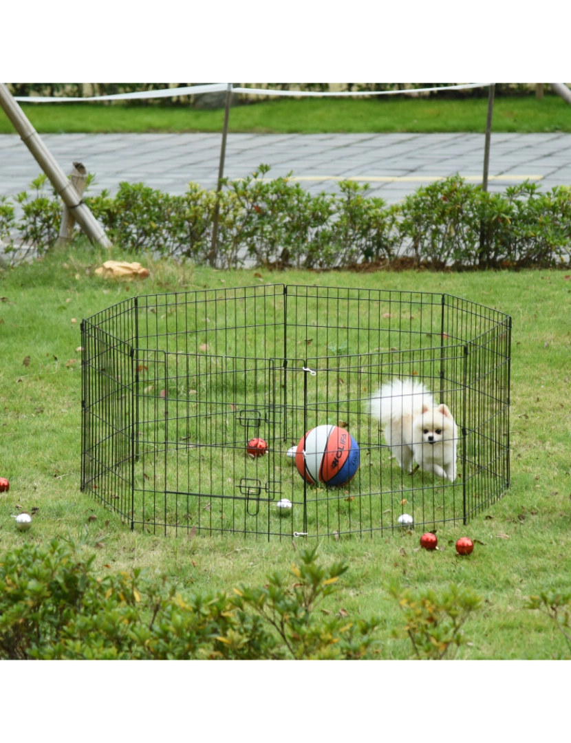 imagem de Parque para Cães 61x61cm cor preto D06-0192