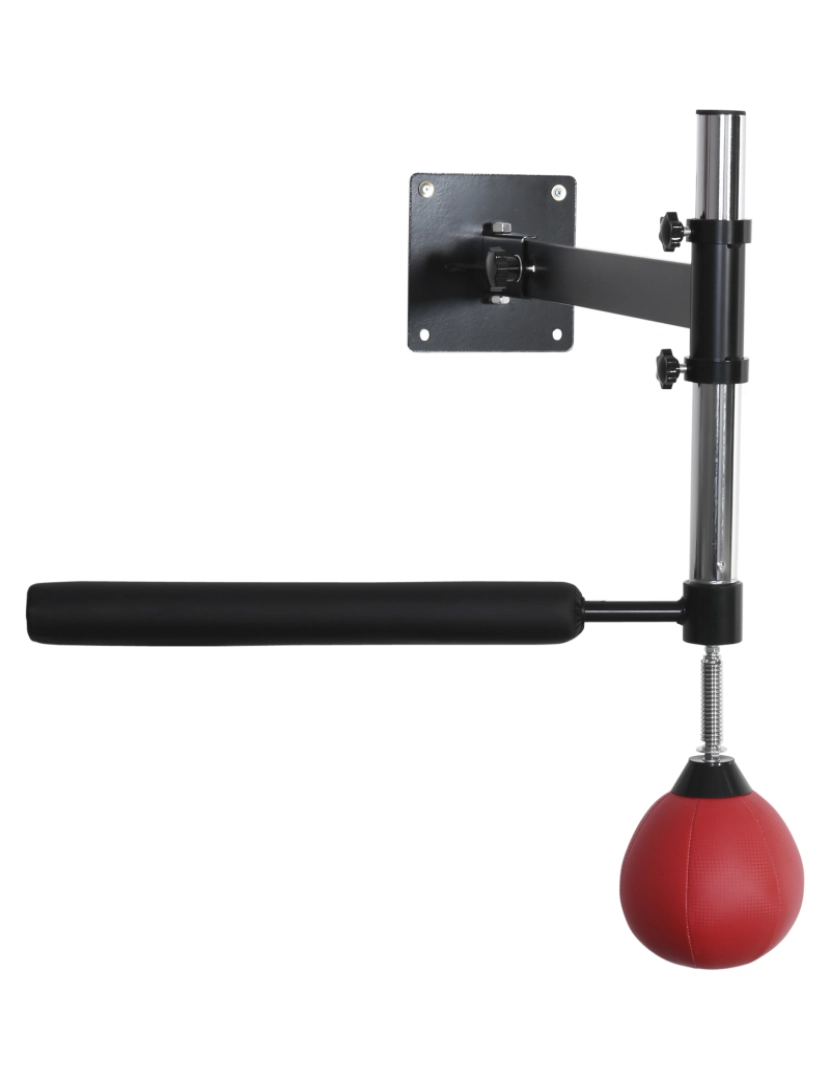 Homcom - Bola de Velocidade de Boxe 79x72x20cm cor preto e vermelho A91-197RD