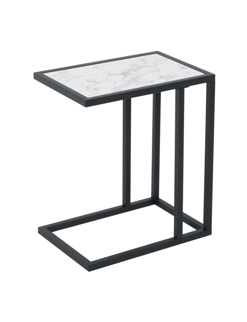 Homcom - Mesa lateral 45cmx30cmx51,5cm cor branco 838-035WT