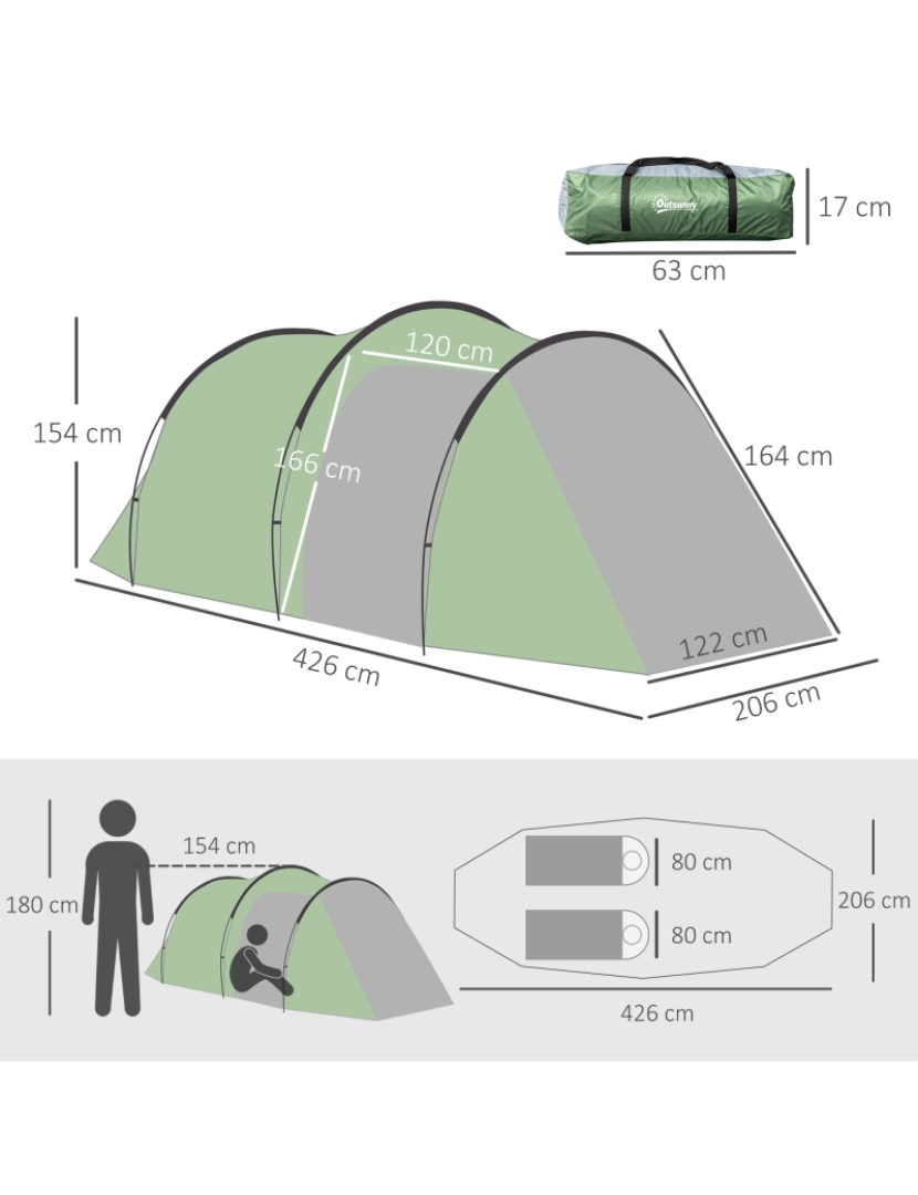 imagem de Camping Tent cor dark green A20-173V013