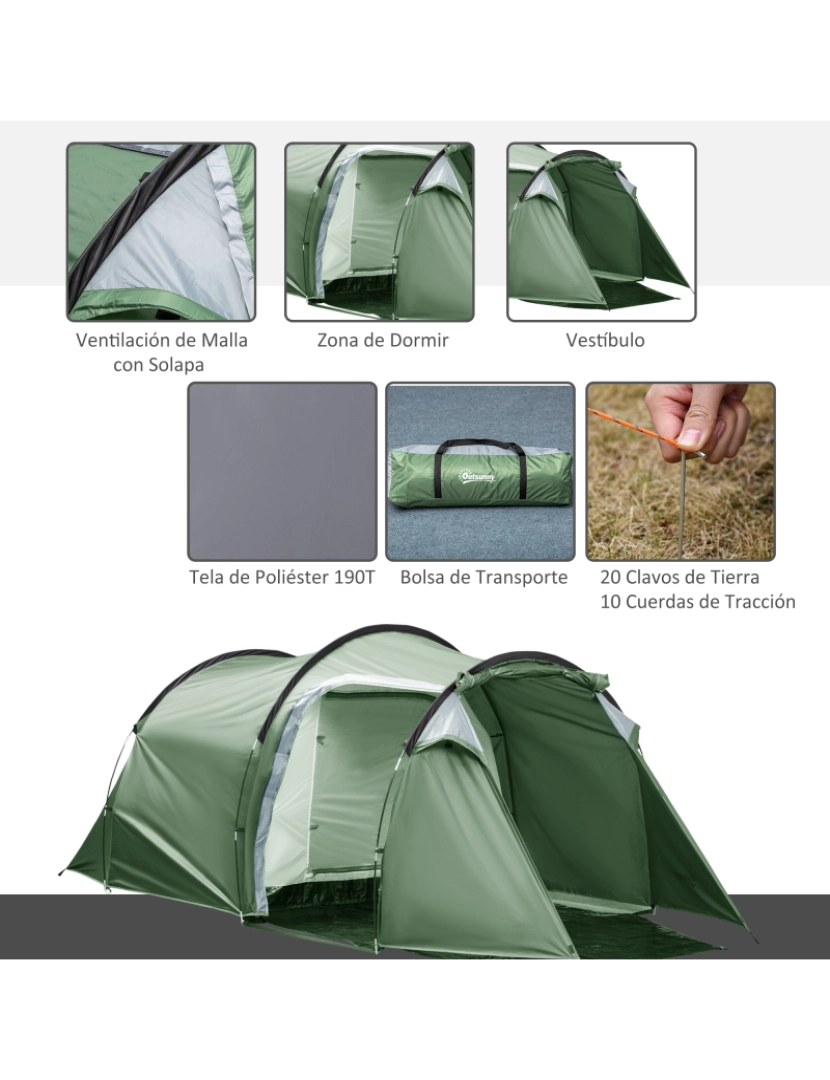 imagem de Camping Tent cor dark green A20-173V014