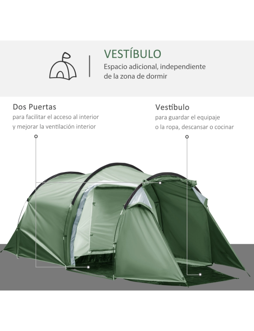 imagem de Camping Tent cor dark green A20-173V015