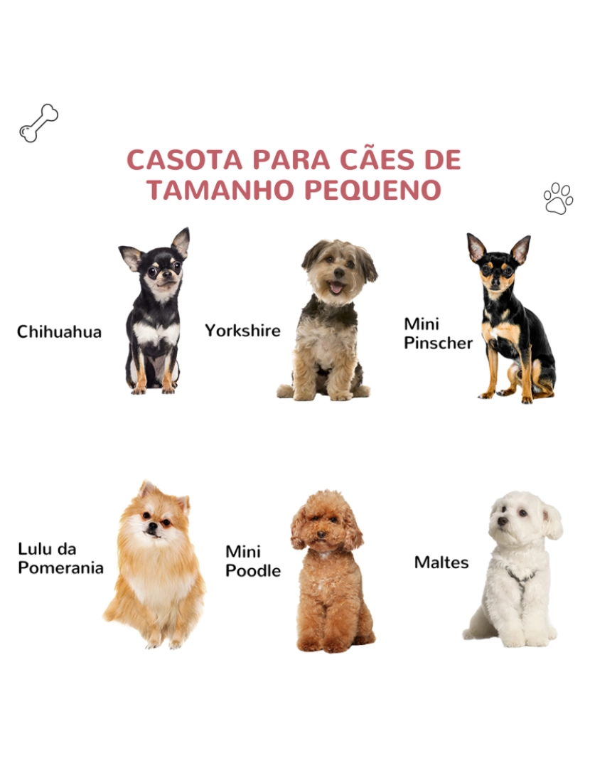 imagem de Casota para Cães 59x75x66cm cor cinza e vermelho D02-0654