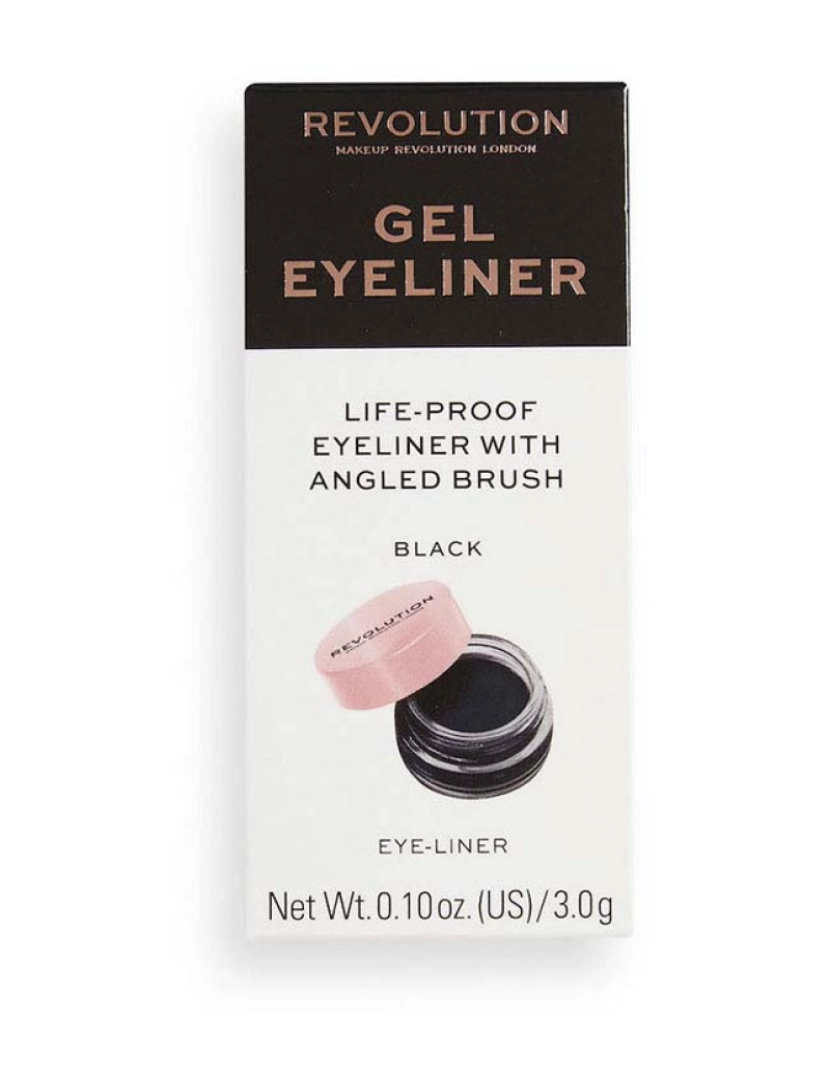 Revolution Make Up - Gel Eyeliner Life-Proof #Black 3 Gr