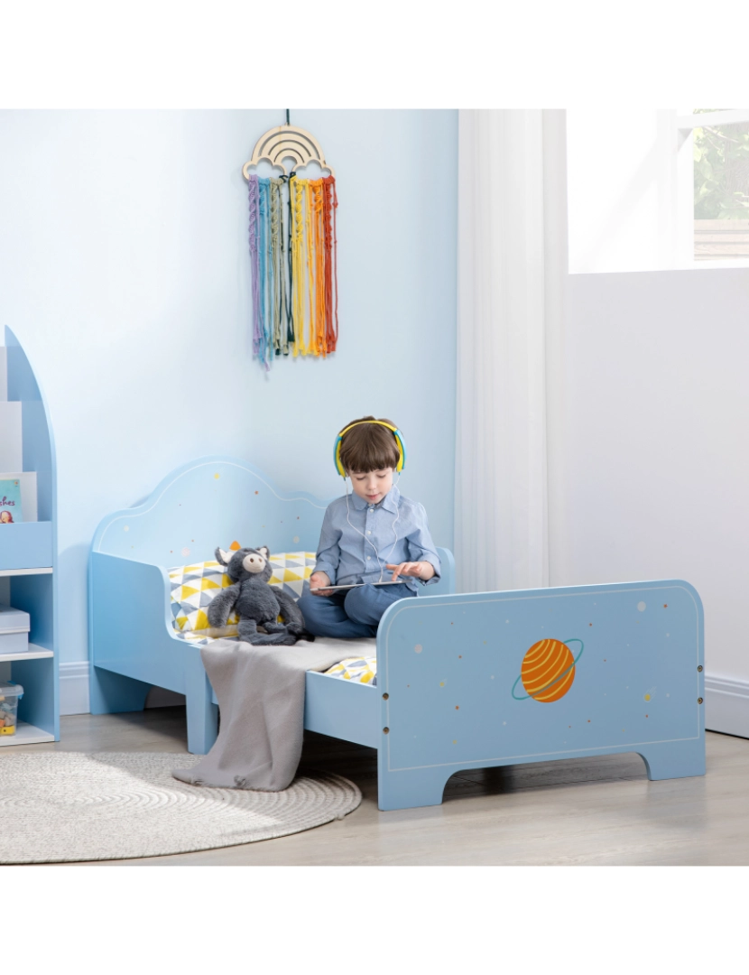 imagem de Cama Infantil 143x74x59cm cor azul 313-003V00BU2