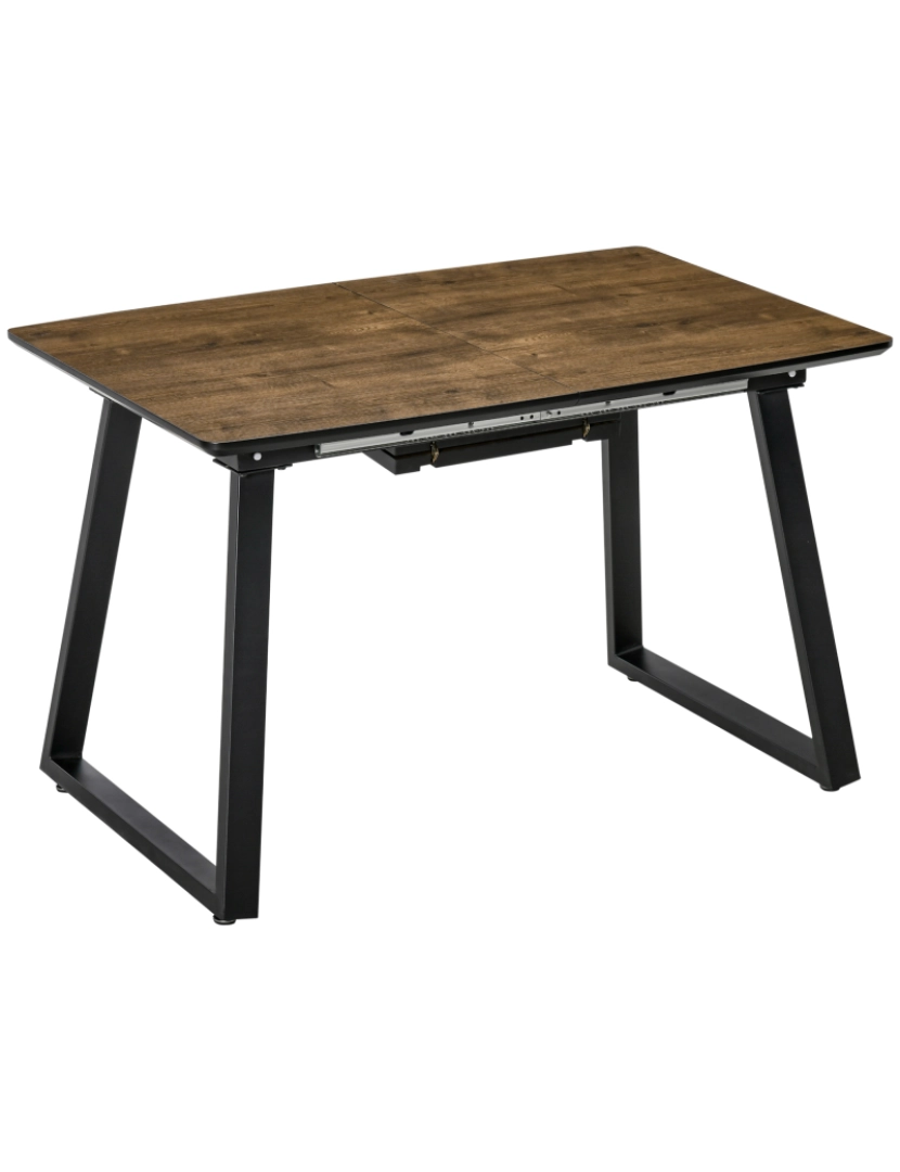 imagem de Mesa de Jantar 120x80x76cm cor marrom e preto 835-5251