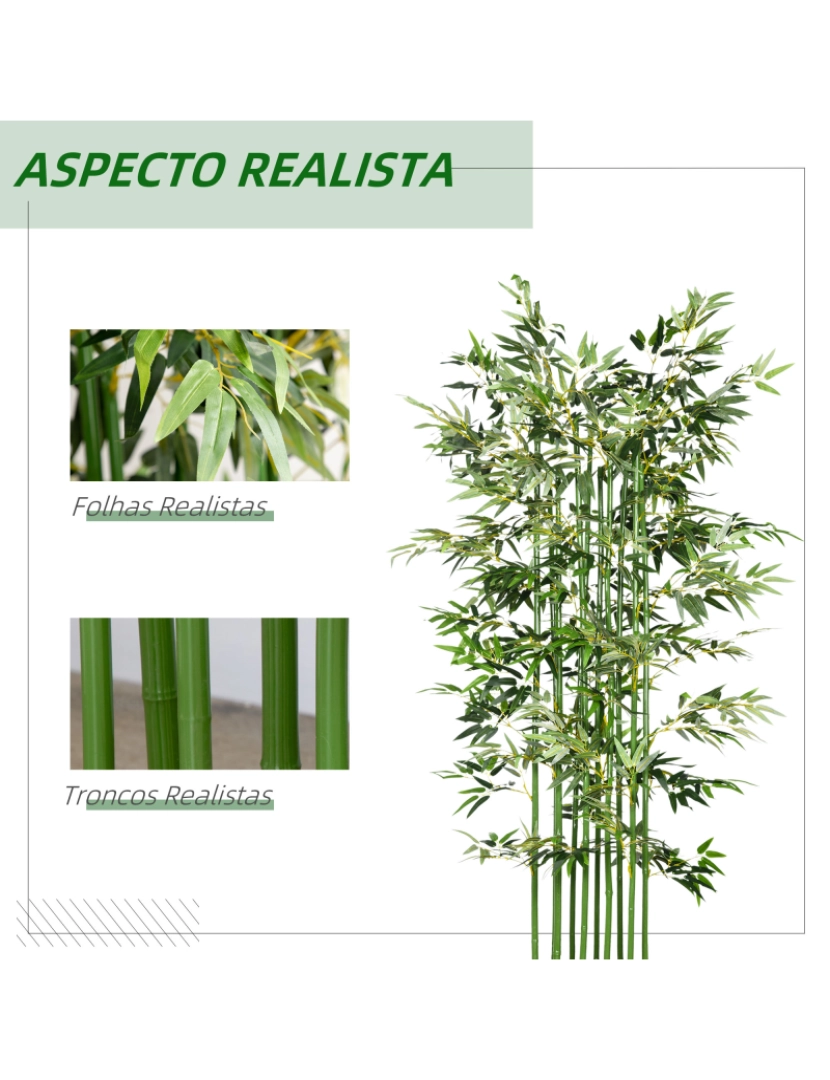 imagem de Planta Artificial 35x10x180cm cor verde 830-686V00GN4