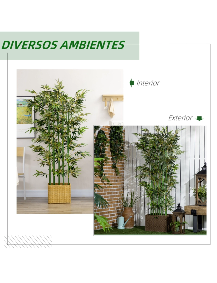 imagem de Planta Artificial 35x10x180cm cor verde 830-686V00GN5