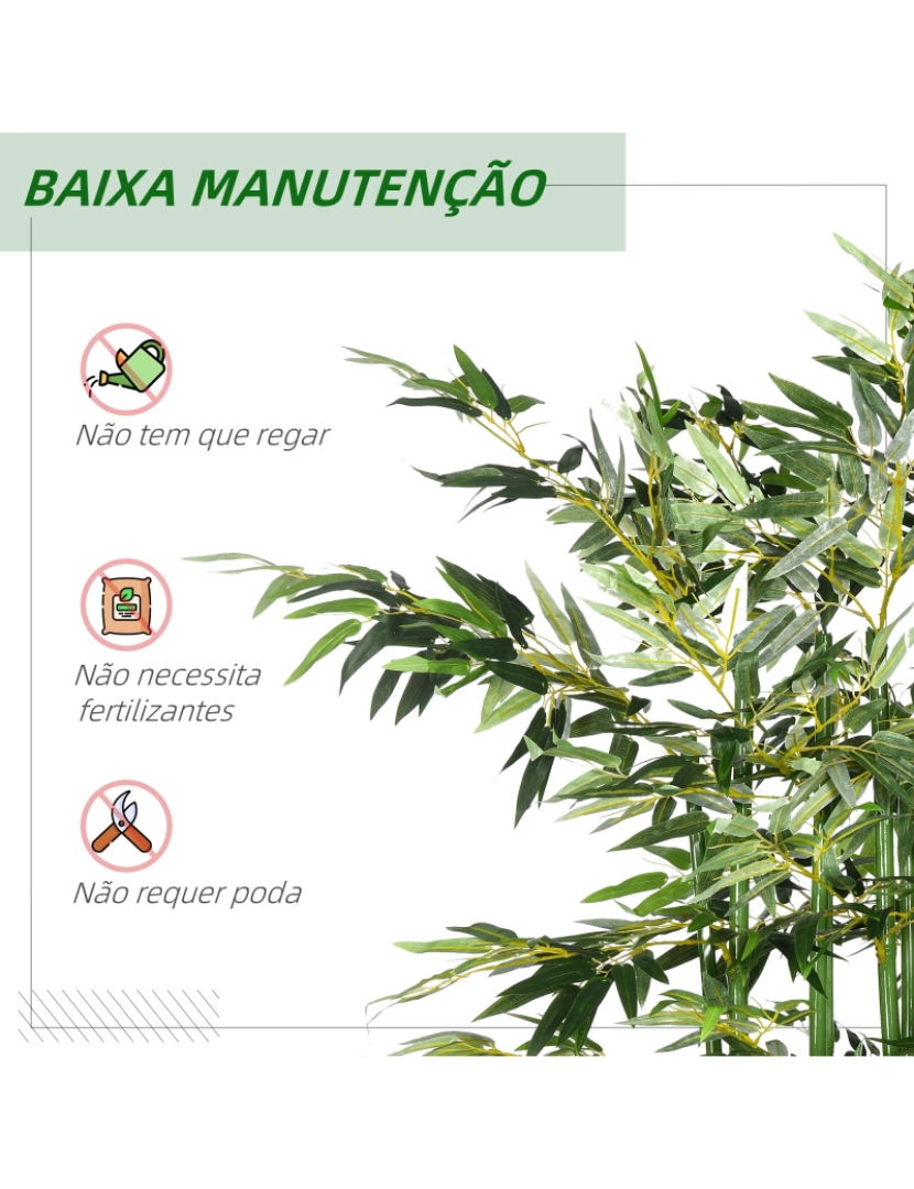 imagem de Planta Artificial 35x10x180cm cor verde 830-686V00GN6