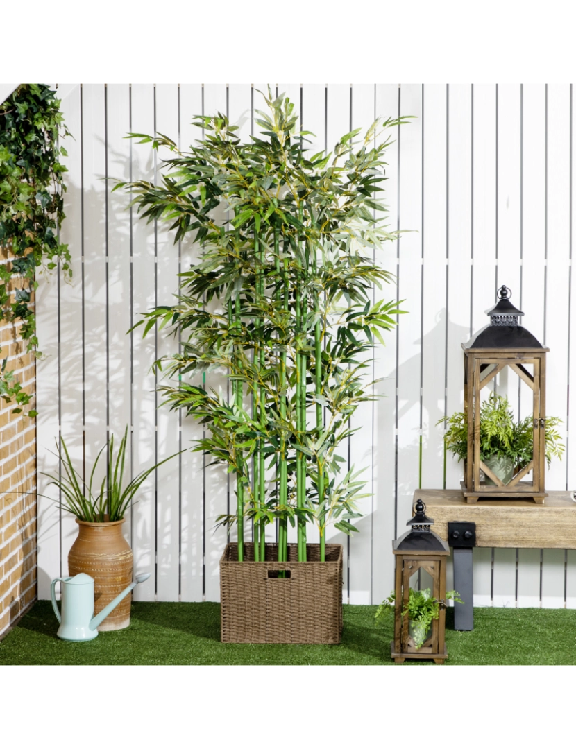 imagem de Planta Artificial 35x10x180cm cor verde 830-686V00GN7