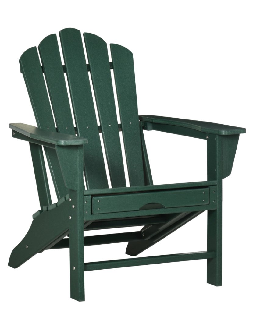 imagem de Cadeira Adirondack 78x135x95cm cor verde escuro 84G-023V00DG1