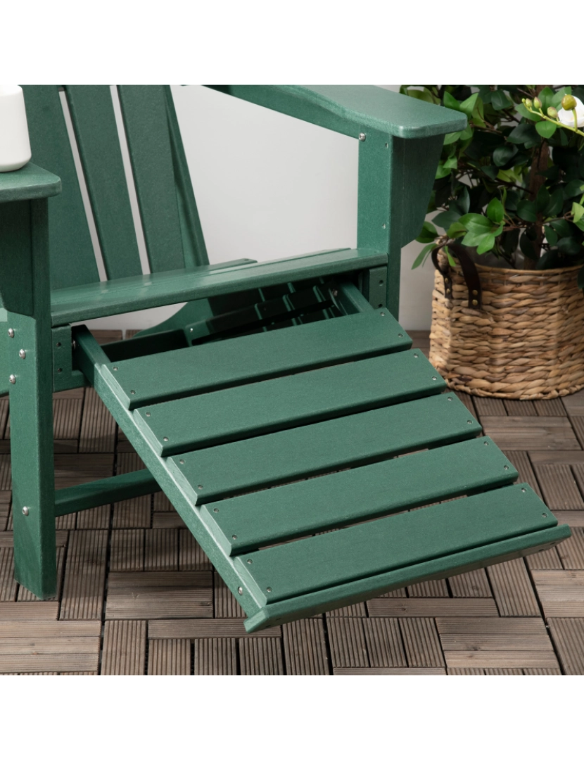 imagem de Cadeira Adirondack 78x135x95cm cor verde escuro 84G-023V00DG6