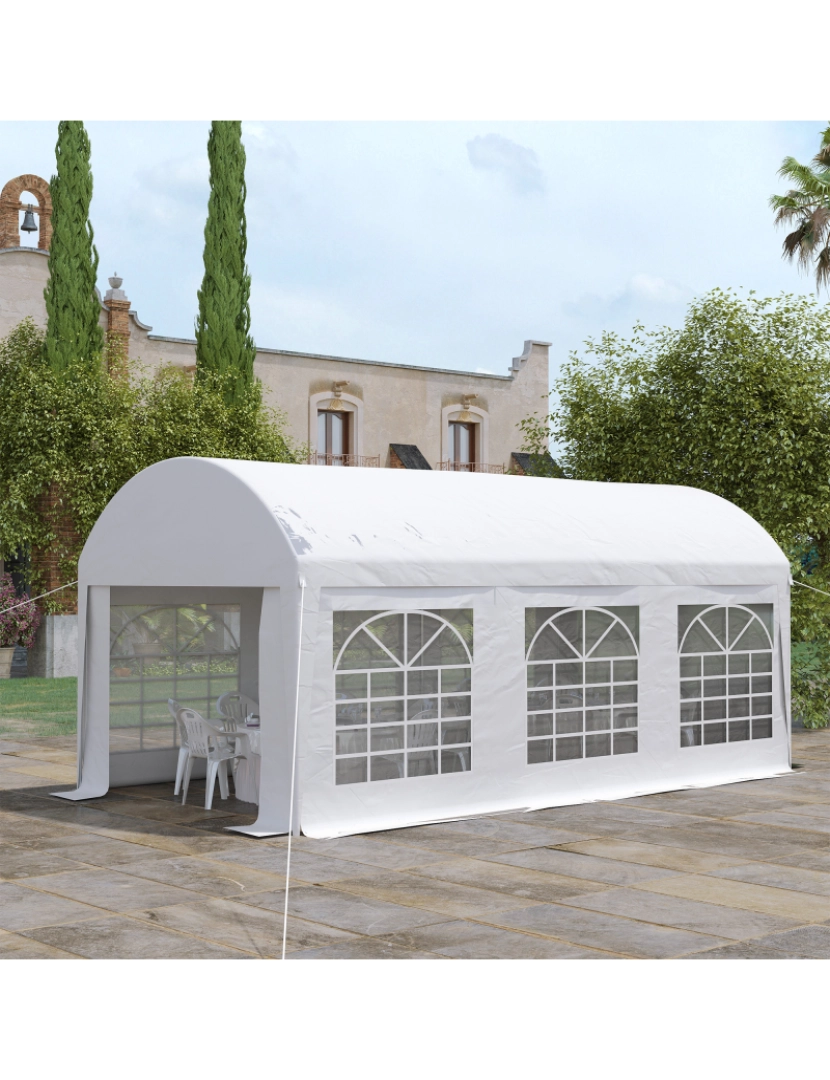 imagem de Tenda para Festas 600x305x280cm cor branco 84C-379V00WT2