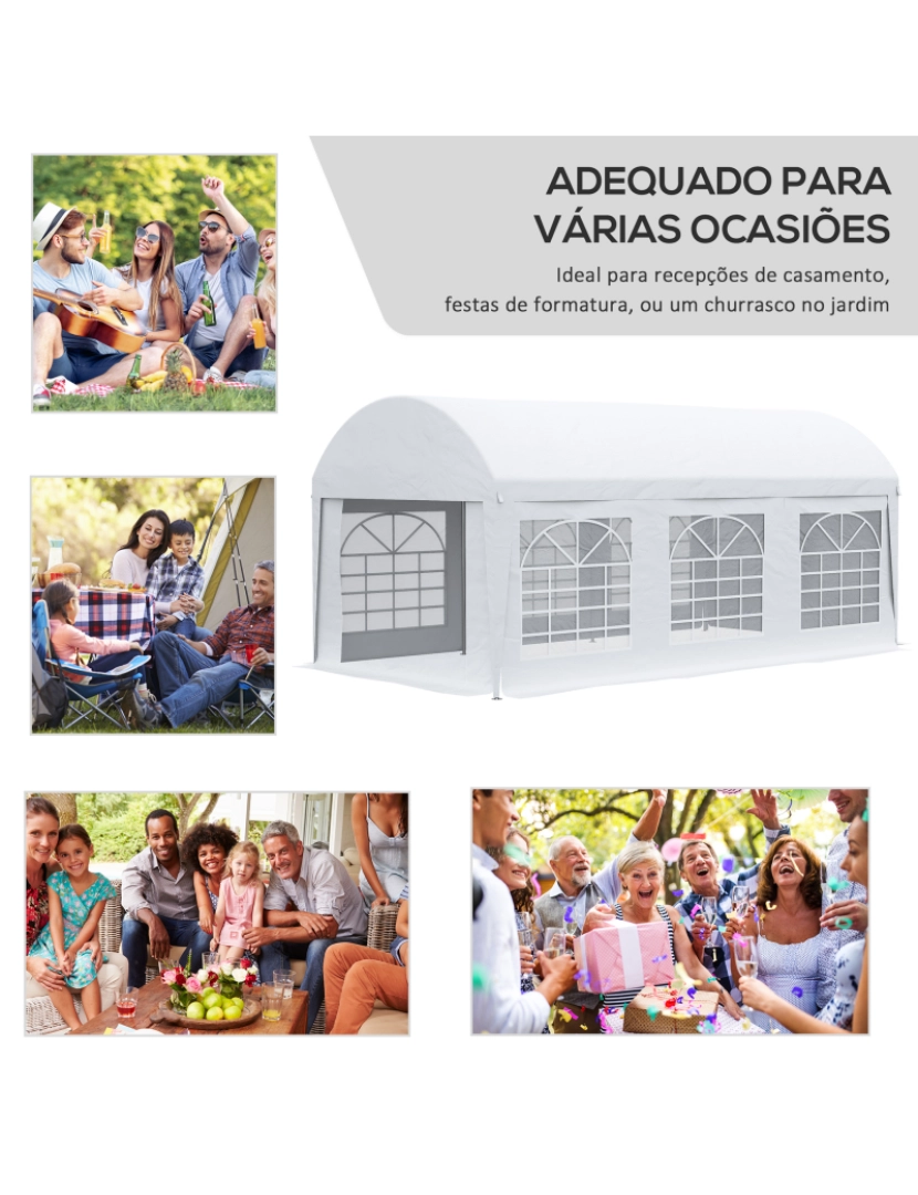 imagem de Tenda para Festas 600x305x280cm cor branco 84C-379V00WT4