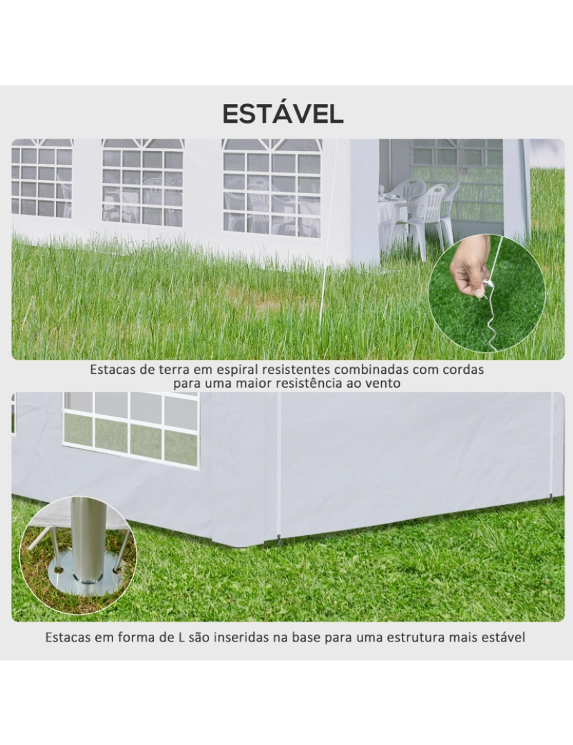 imagem de Tenda para Festas 600x305x280cm cor branco 84C-379V00WT6