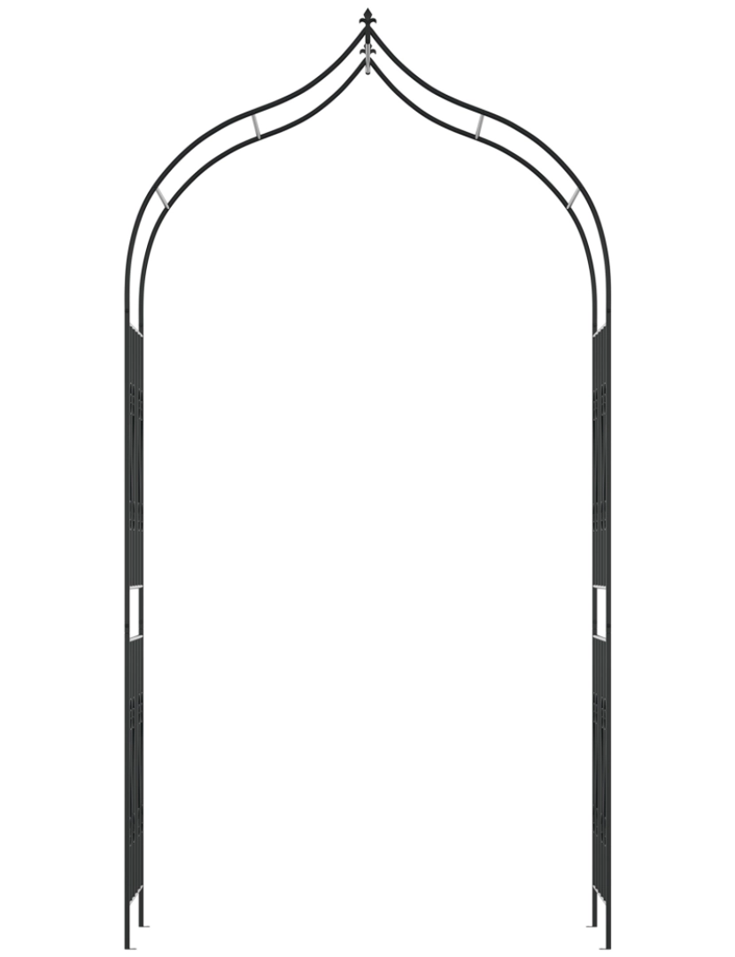 imagem de Arco de Jardim 140x60x265cm cor preto 844-673V00BK8