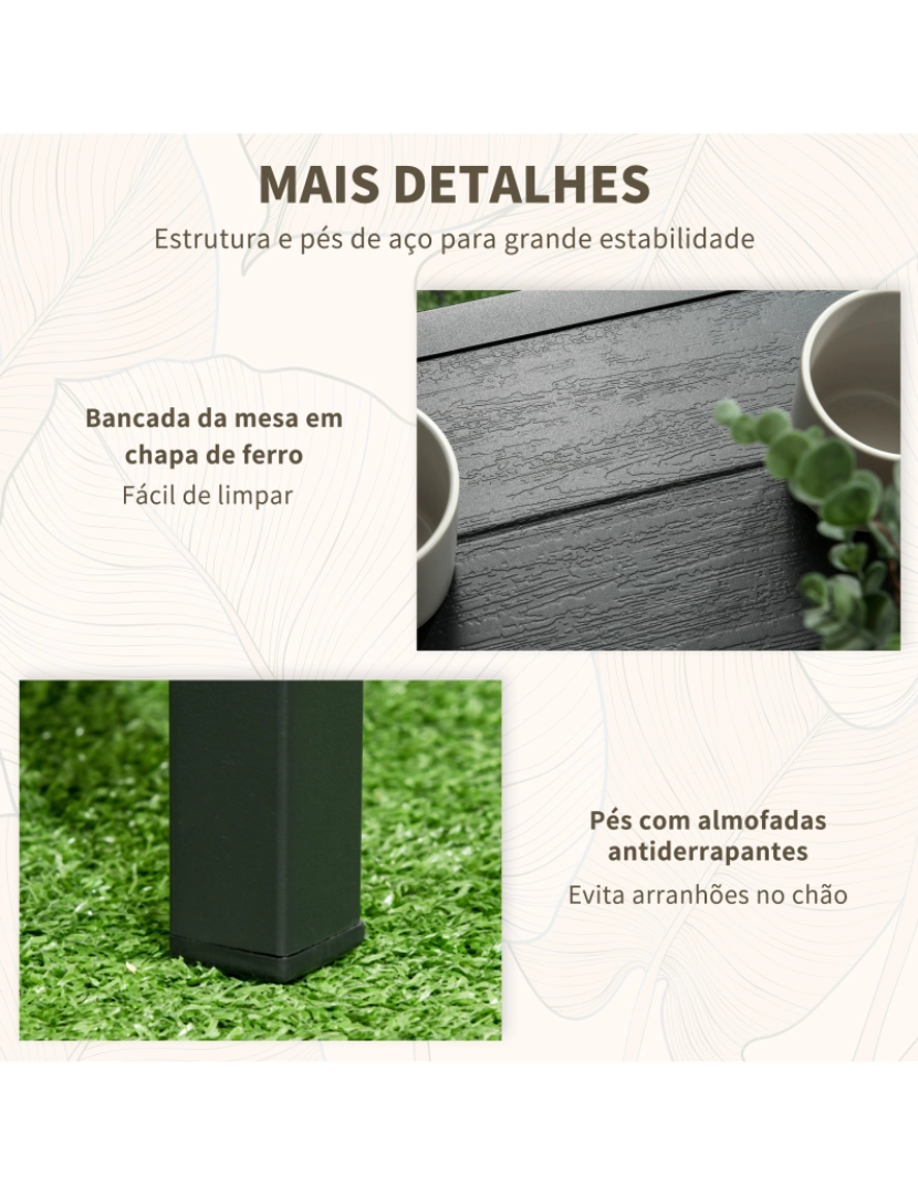 imagem de Móveis de Vime 59x71x80cm cor preto, marrom claro, dourado e branco 863-122V00KK7