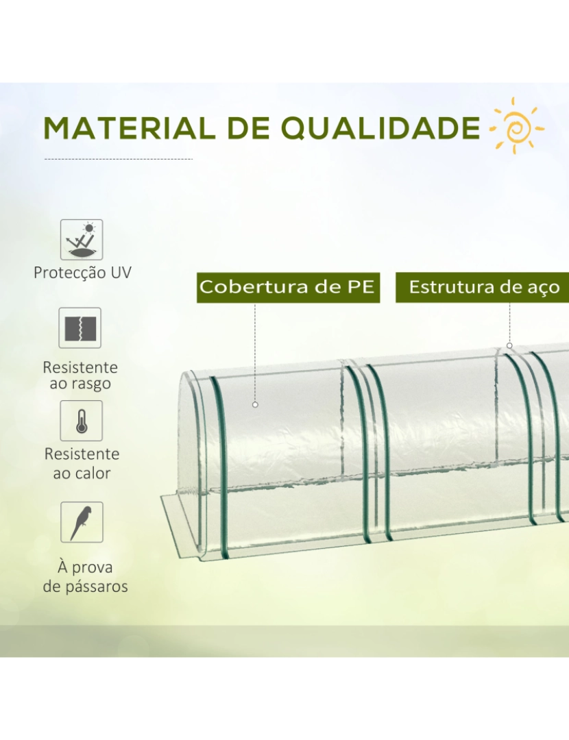 imagem de Estufa 295x100x80cm cor transparente 845-234V04CR4