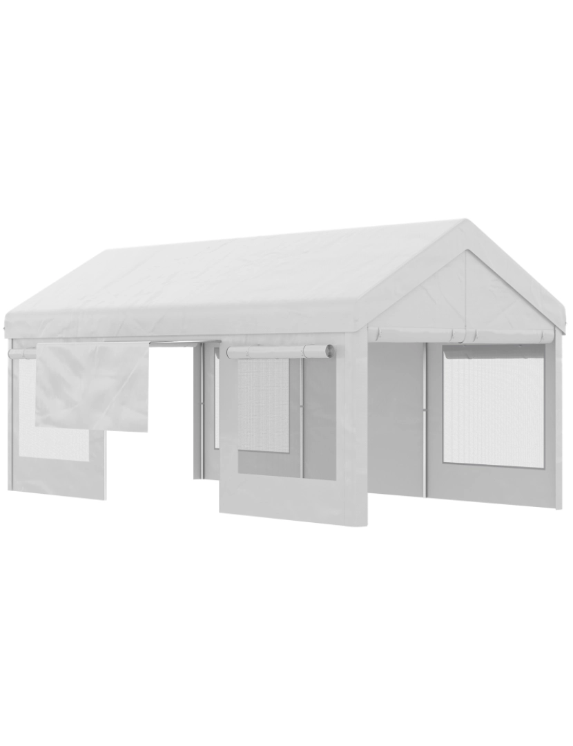 imagem de Tenda para Festas 600x295x285cm cor branco 84C-376V00WT1