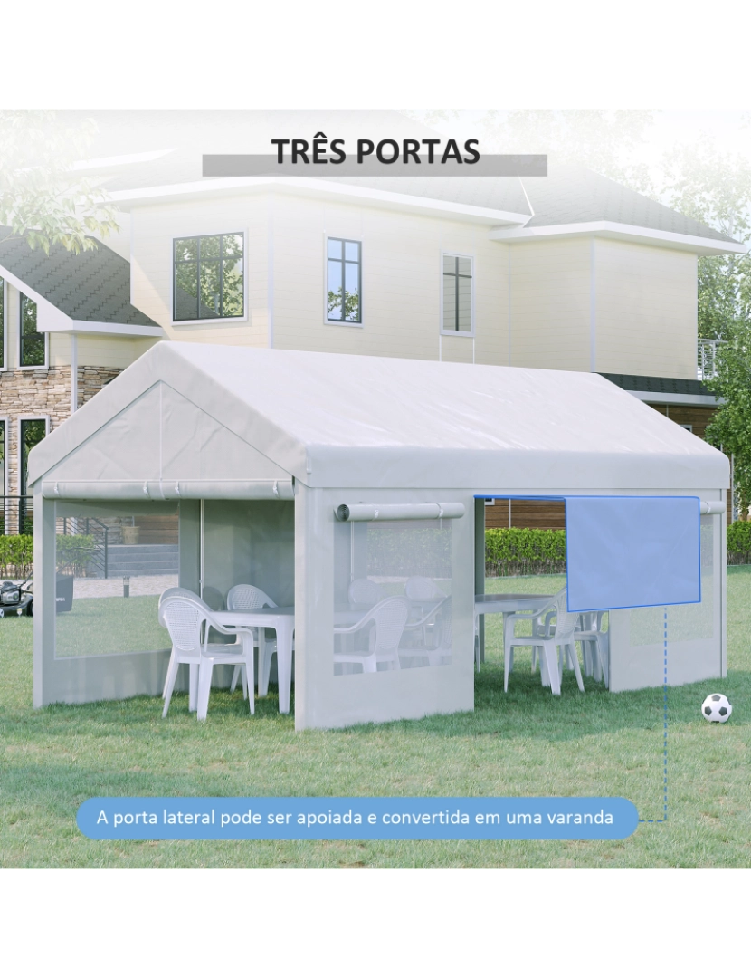 imagem de Tenda para Festas 600x295x285cm cor branco 84C-376V00WT5