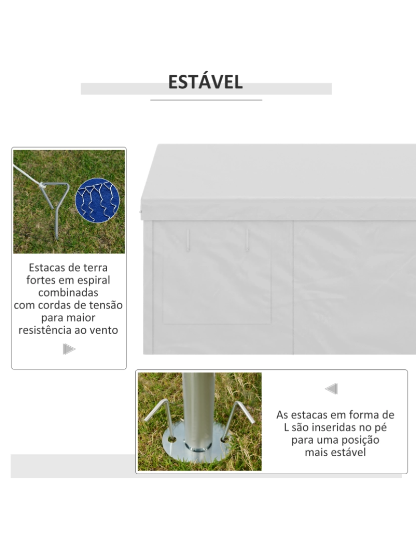 imagem de Tenda para Festas 600x295x285cm cor branco 84C-376V00WT6