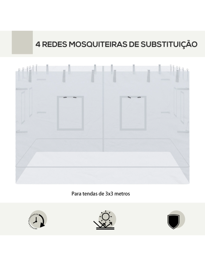 imagem de Redes Mosquiteiras 300x195cm cor branco 84C-410V00WT4