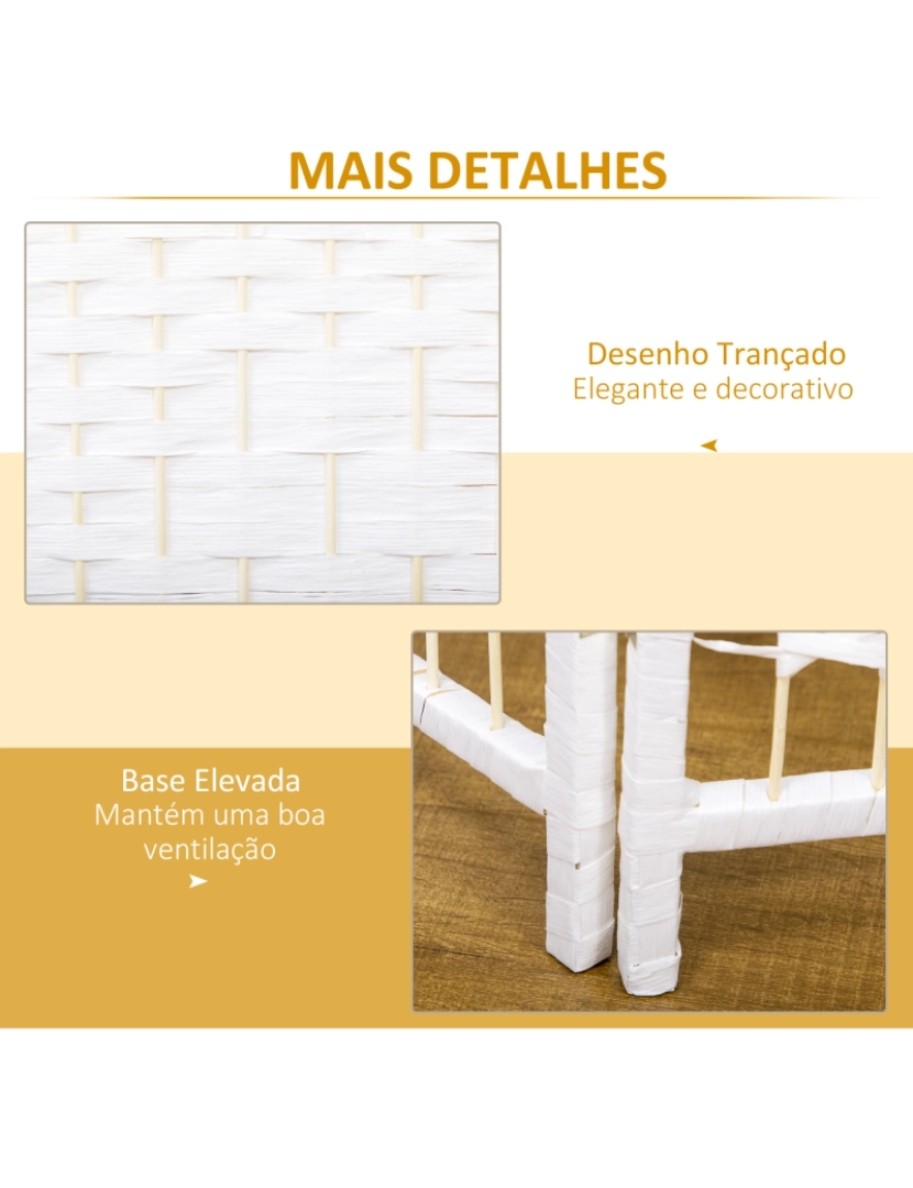 imagem de Biombo 160x1,5x170cm cor branco 830-701V00WT6