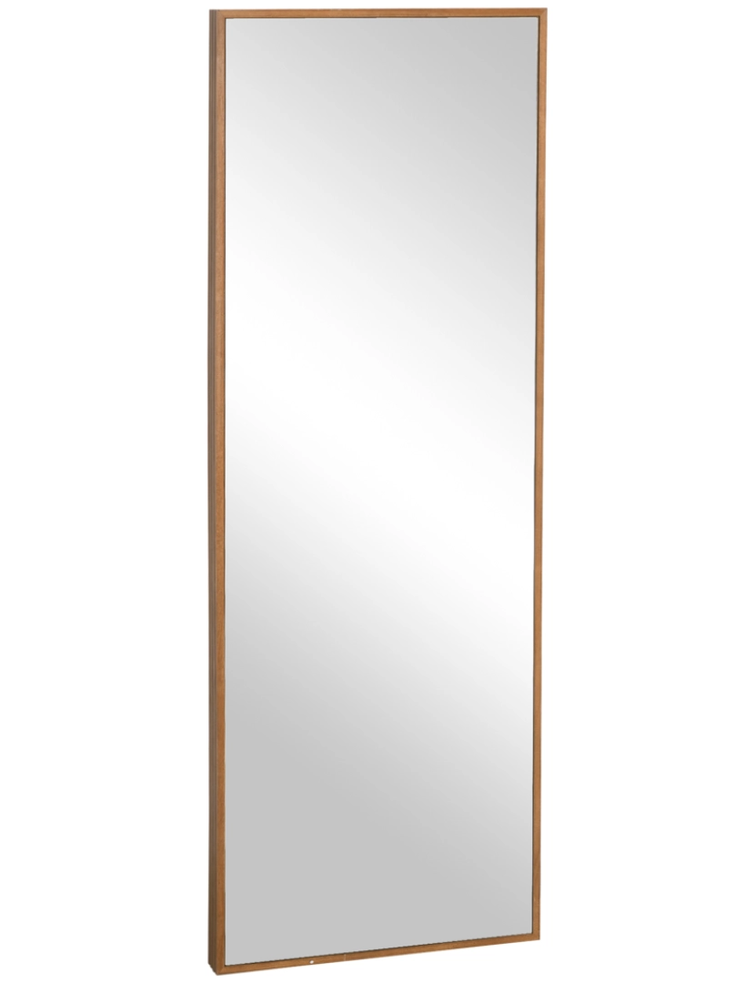 Homcom - Espelho de Parede 45x4,8x125cm cor cor de madeira natural 830-709V00CR