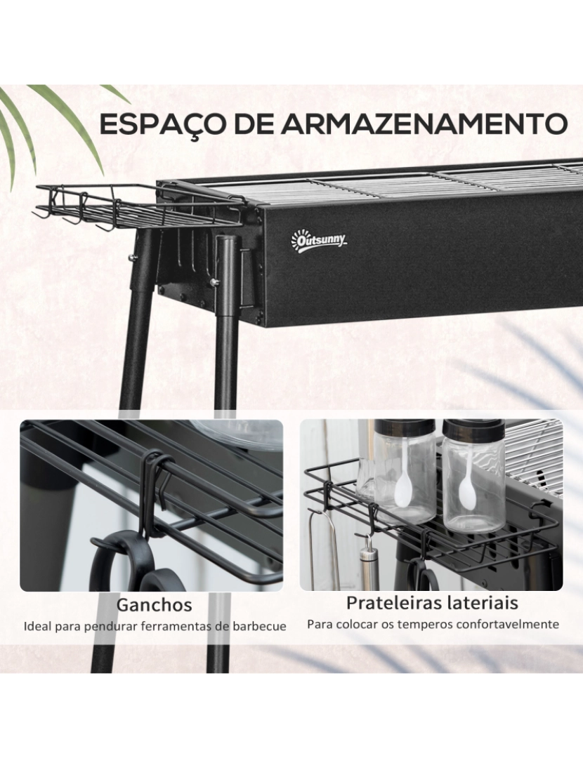 imagem de Barbecue a Carvão 77x30x70cm cor preto 846-112V00BK6