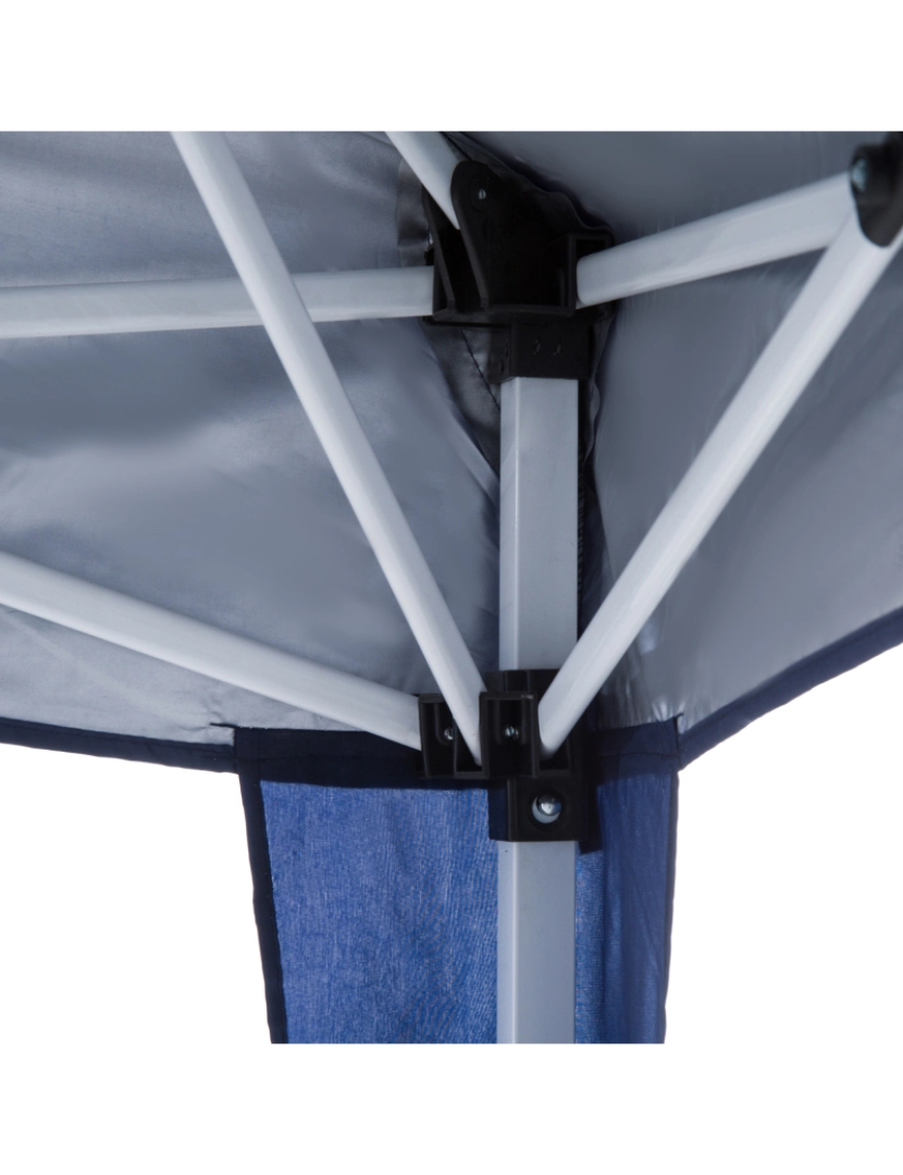 imagem de Tenda Dobrável 297x297x250cm cor azul 840-159BU8