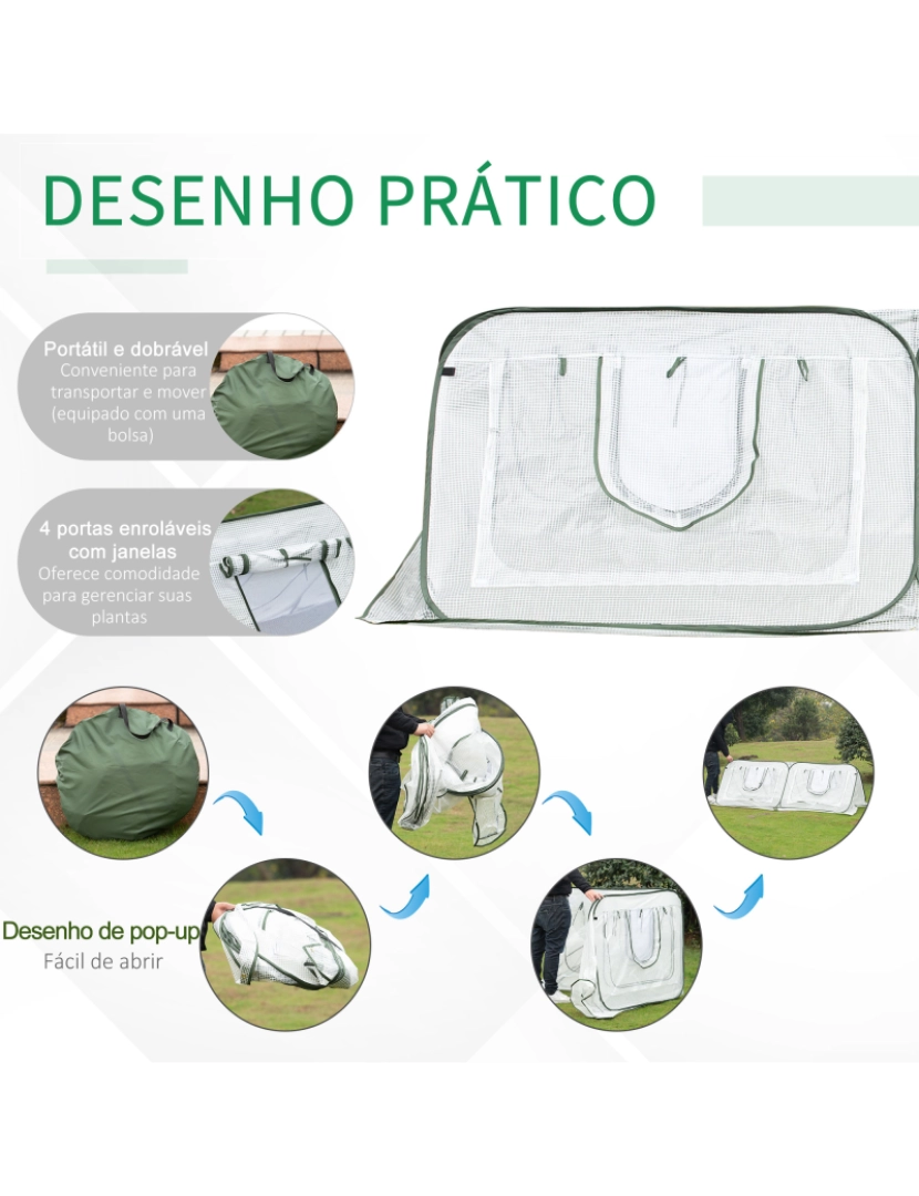 imagem de Estufa 240x120x75cm cor branco 845-4084