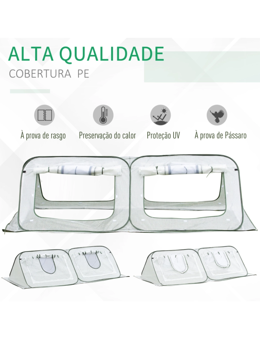 imagem de Estufa 240x120x75cm cor branco 845-4087