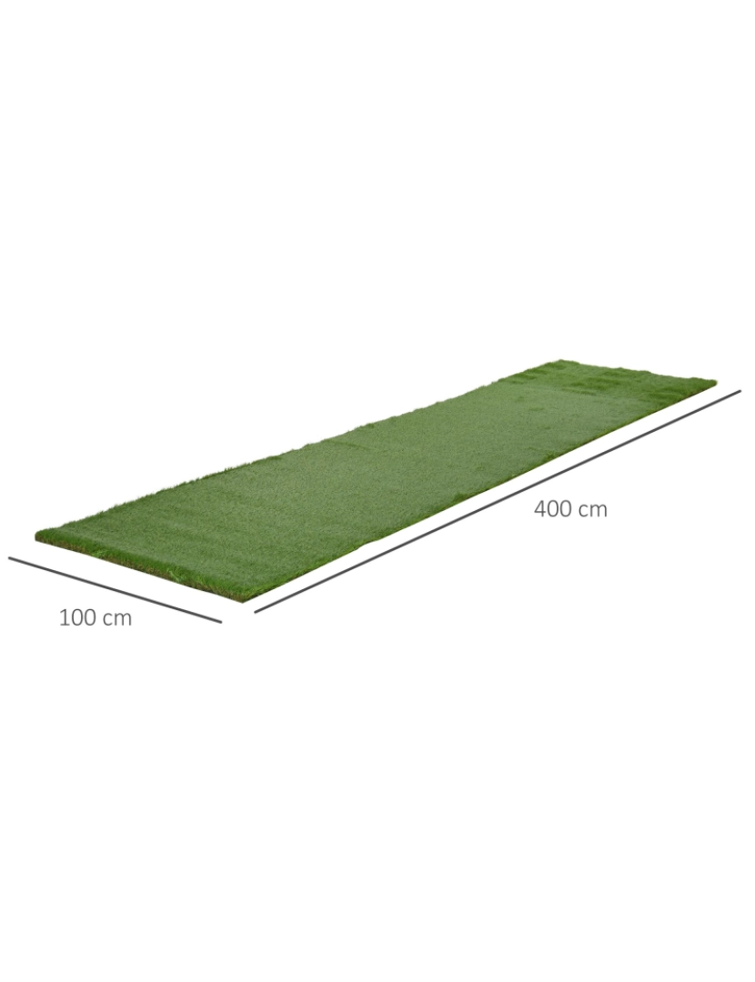 imagem de Relva Artificial 400x100x4cm cor verde 844-3303