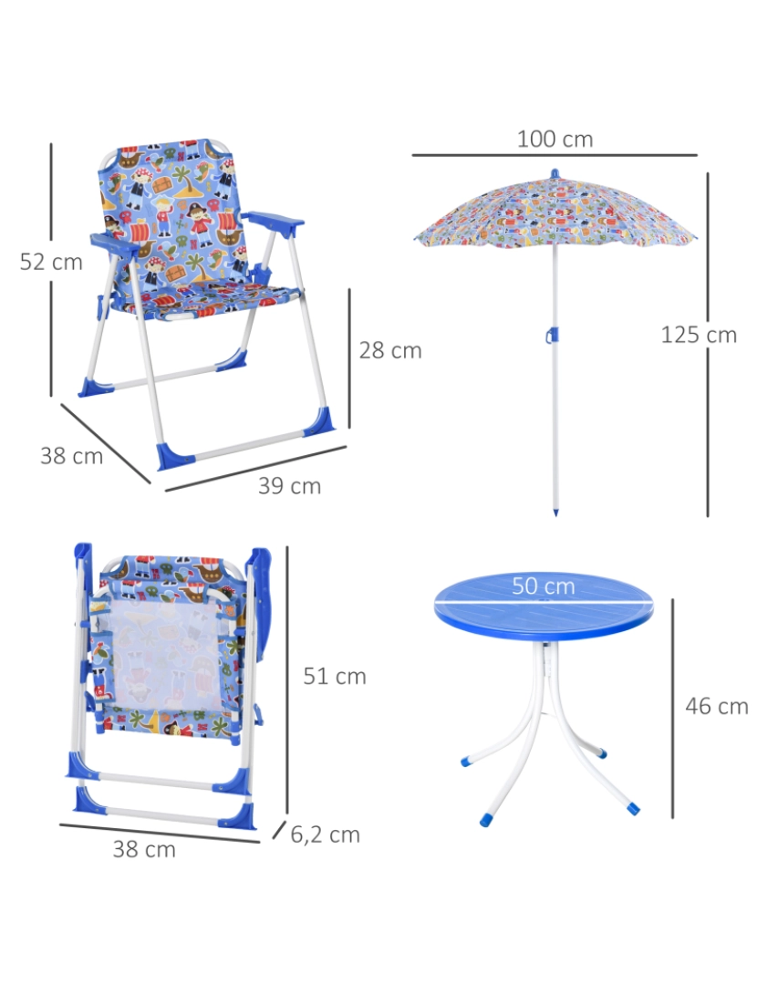 imagem de Conjunto de Mesa e Cadeiras cor multi 312-025BU3