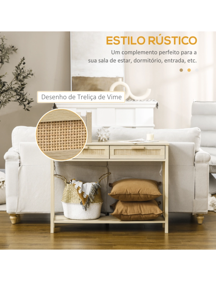 imagem de Mesa de console cor natural 837-1525