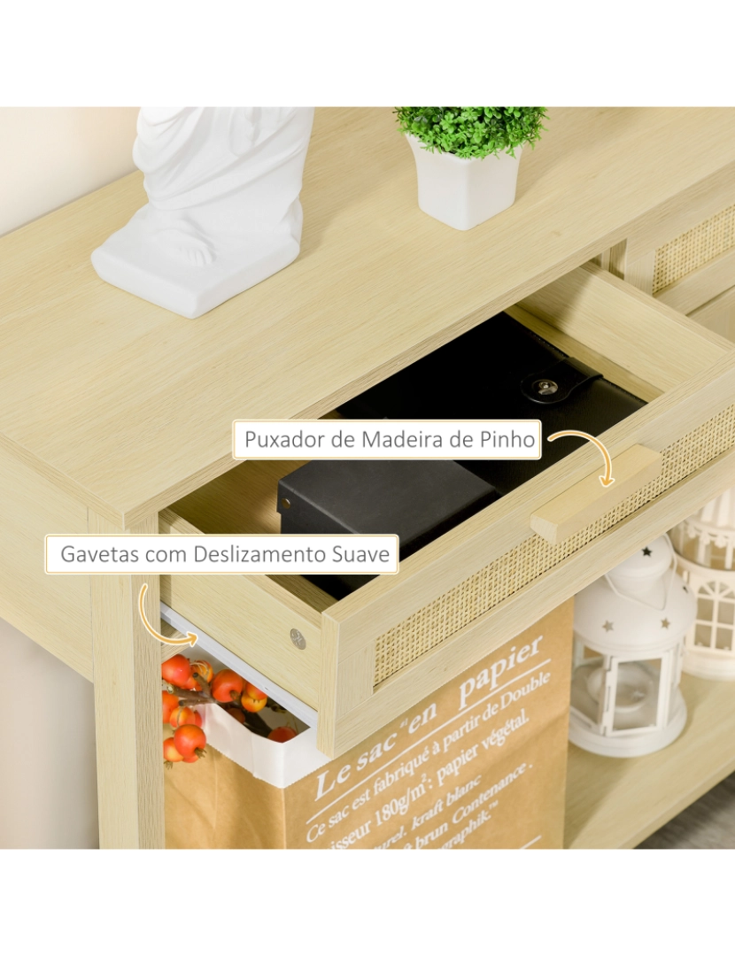 imagem de Mesa de console cor natural 837-1527