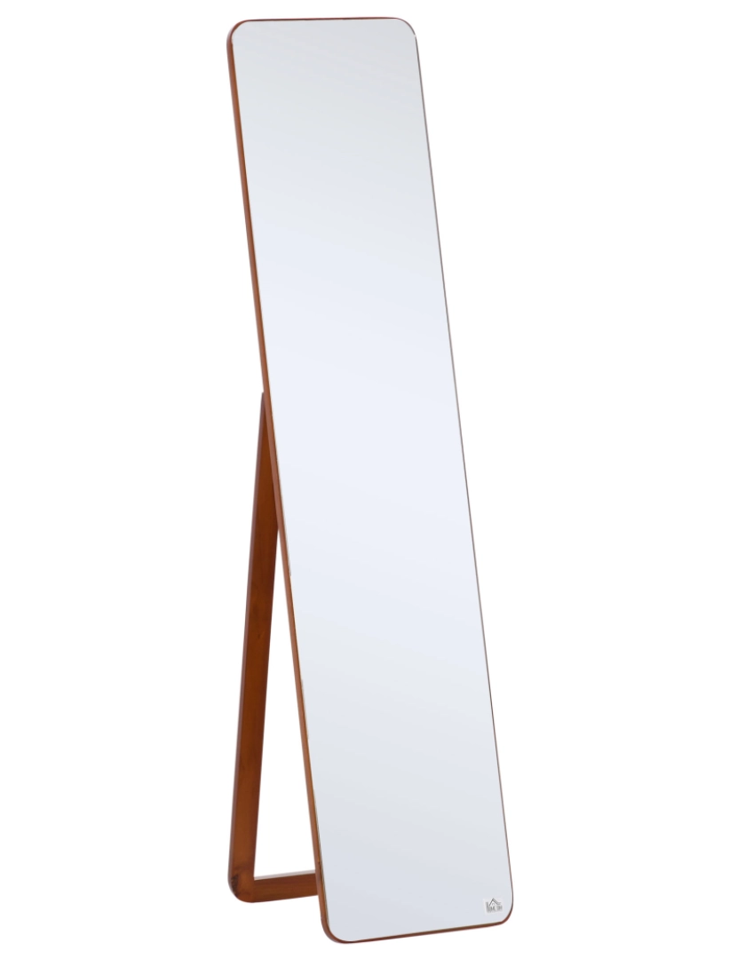 Homcom - Espelho de pé 37x43x156cm cor cor de nogueira 831-390