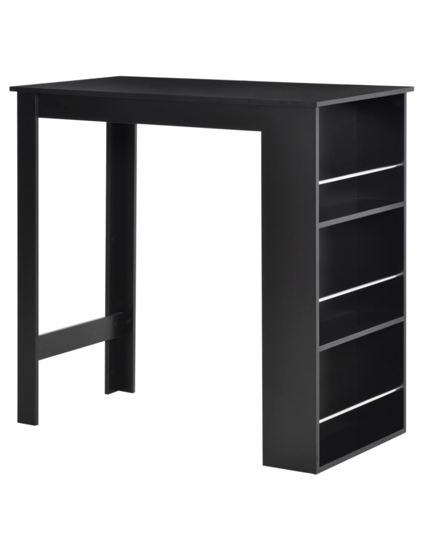 imagem de Mesa de Bar 112x57x106cm cor preto 835-390BK1