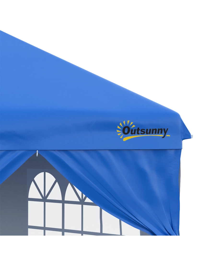 imagem de Tenda Dobrável 300x300x284cm cor azul 84C-281BU5