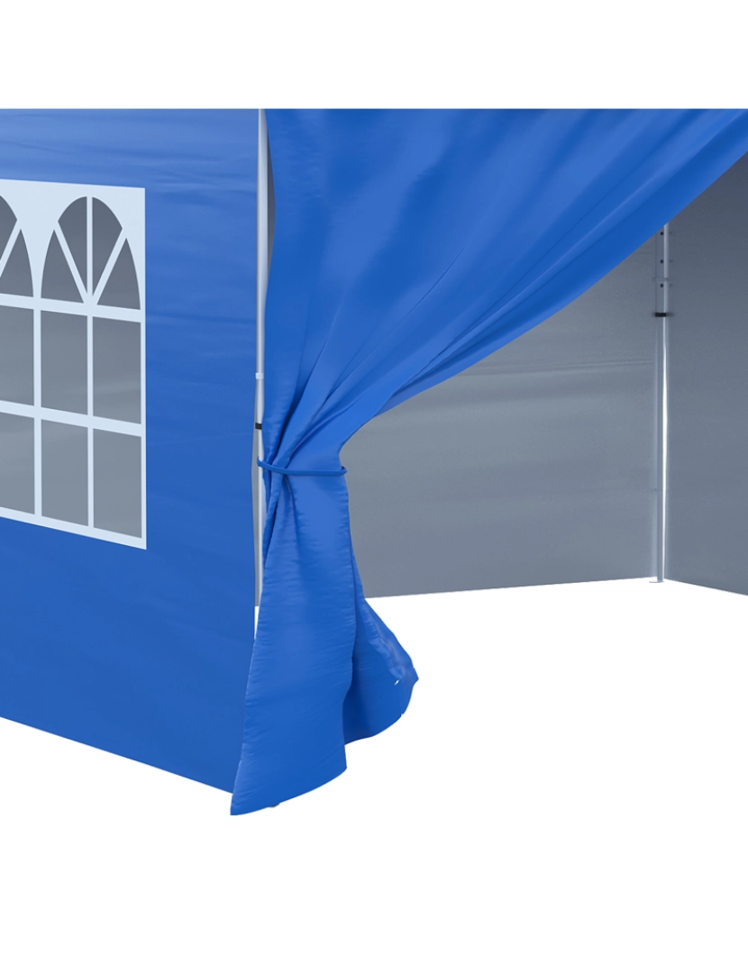 imagem de Tenda Dobrável 300x300x284cm cor azul 84C-281BU7