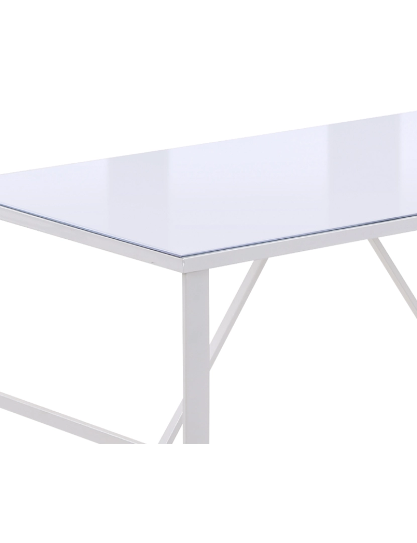 imagem de Secretária 120x60x74.5cm cor branco 836-442WT8