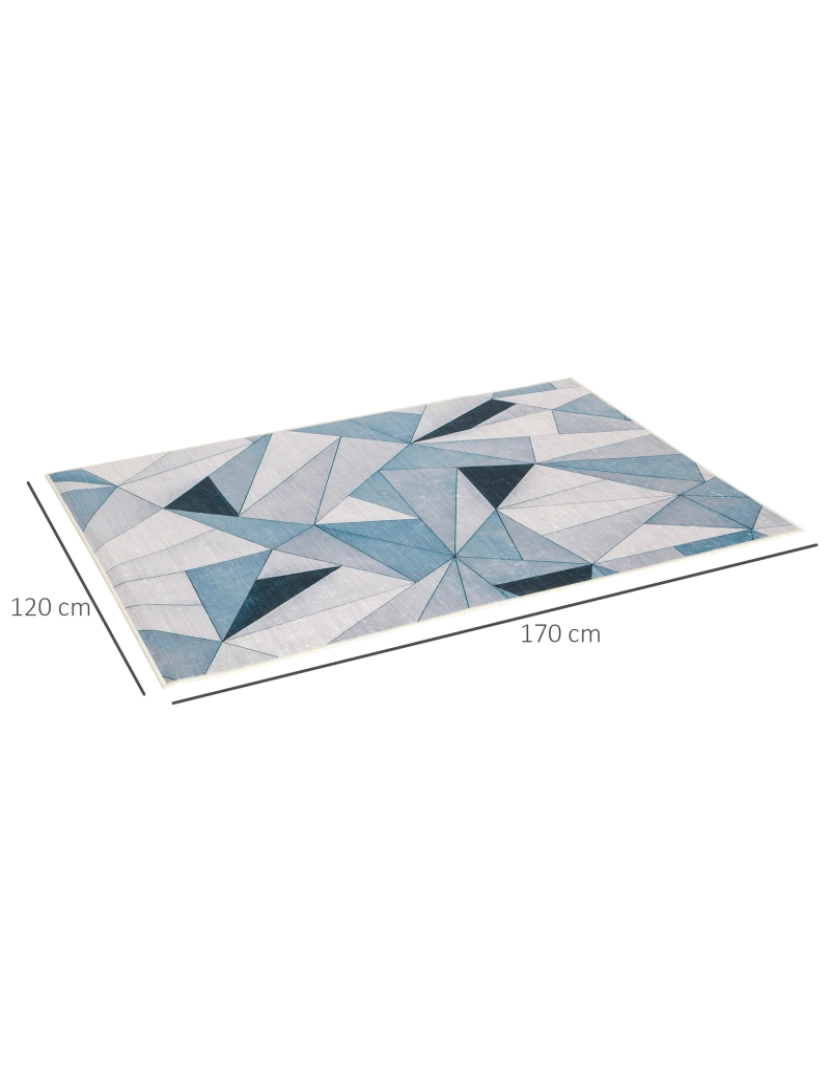 imagem de Tapete Geométrico 170x120cm cor multicor 830-4553