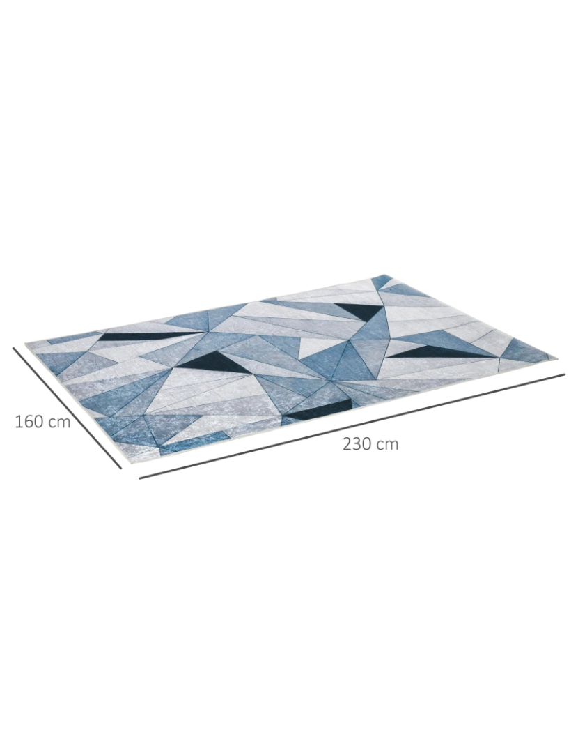 imagem grande de Tapete Geométrico 230x160cm cor multicor 830-455V013
