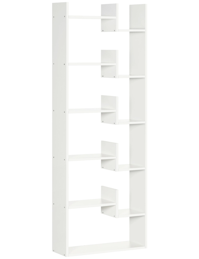 Homcom - Estante para Livros 61x21.6x162.6cm cor branco 836-541WT
