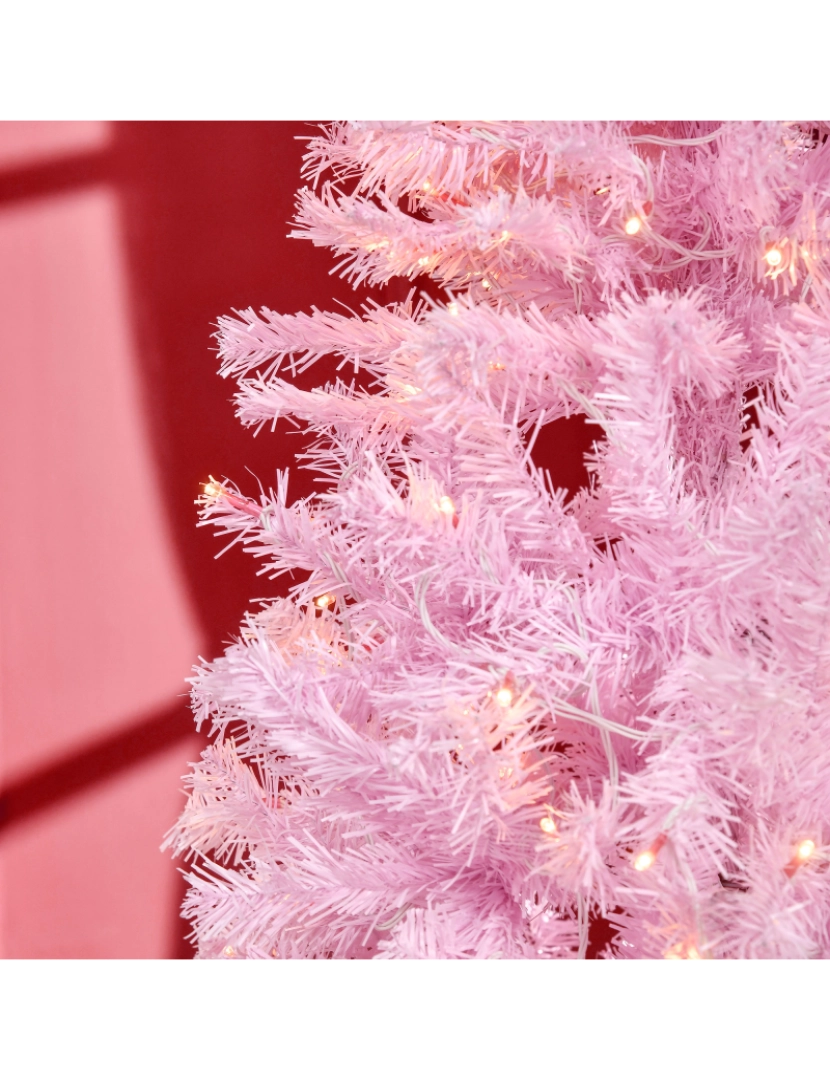 imagem de Árvore de Natal 63x63x180cm cor rosa 830-571V91PK8
