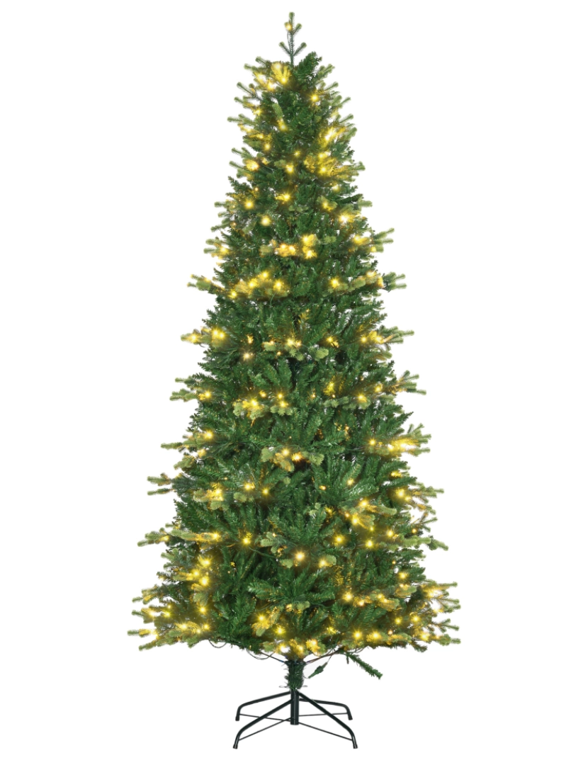 Homcom - Árvore de Natal Artificial 96x96x228cm cor verde 830-561V90GN