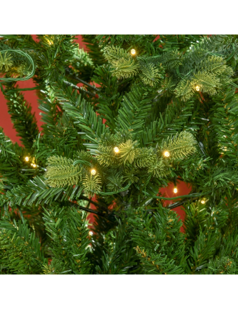 imagem de Árvore de Natal Artificial 96x96x228cm cor verde 830-561V90GN9