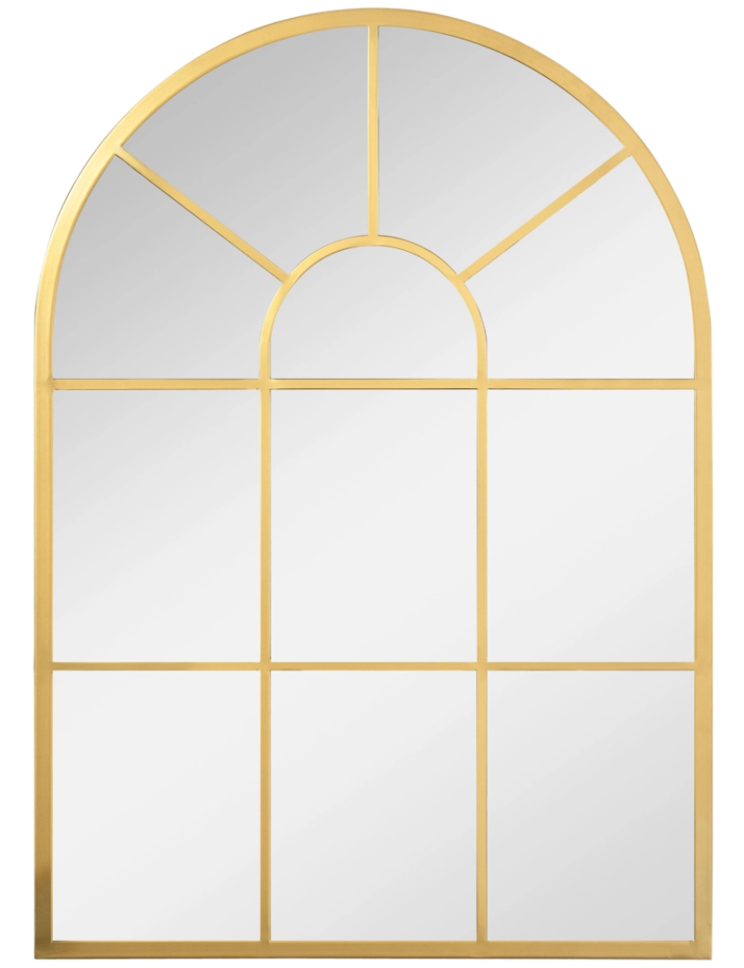 Homcom - Espelho de Parede 50x2x70cm cor ouro 830-631V00GD