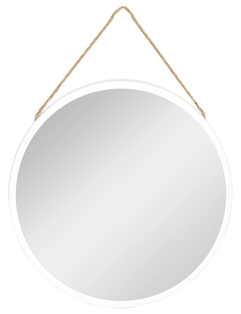 Homcom - Espelho de Parede 30x2.2x30cm cor branco 830-632V01WT