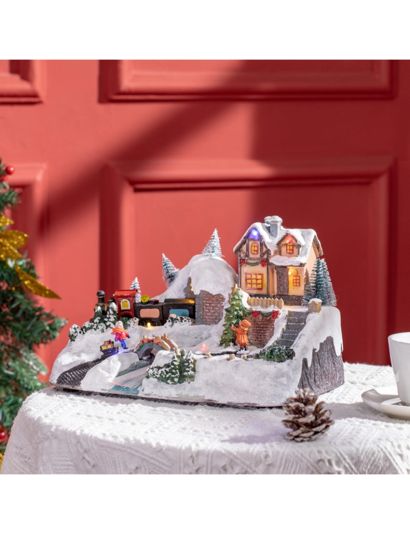 imagem de Aldeia de Natal 30x19x19,5cm cor multicor 830-336V01MX2